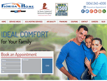 Tablet Screenshot of floridahomeac.com